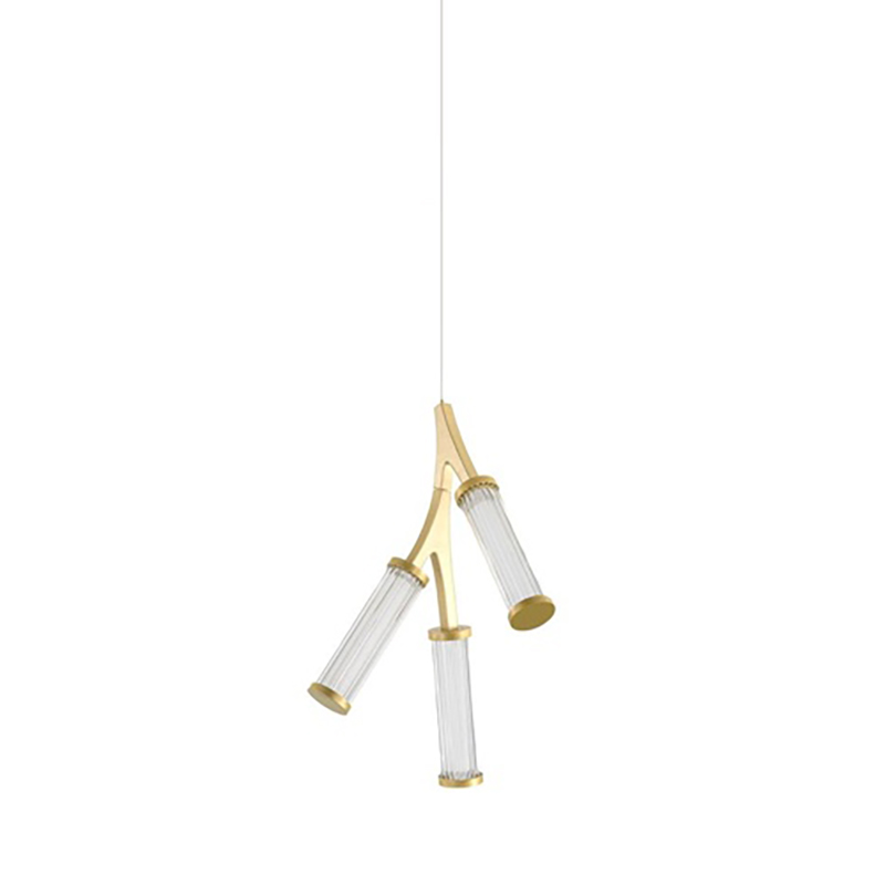  Cylinder Branches Chandelier Gold 3    -- | Loft Concept 