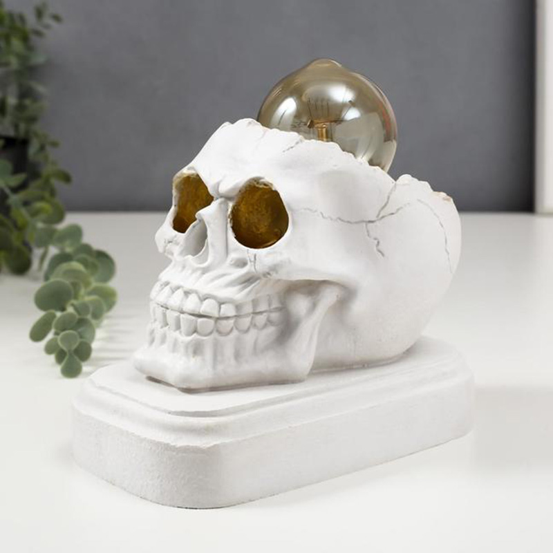 Настольная лампа White Skull Table Lamp Белый в Ростове-на-Дону | Loft Concept 