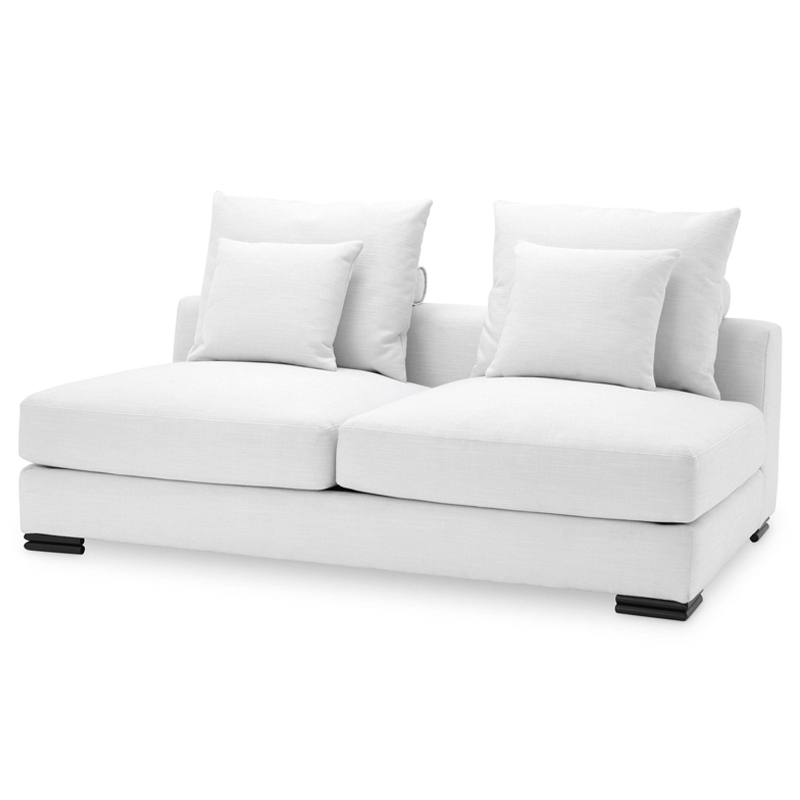 Диван Eichholtz Sofa Clifford 2-Seater white Белый Черный в Ростове-на-Дону | Loft Concept 