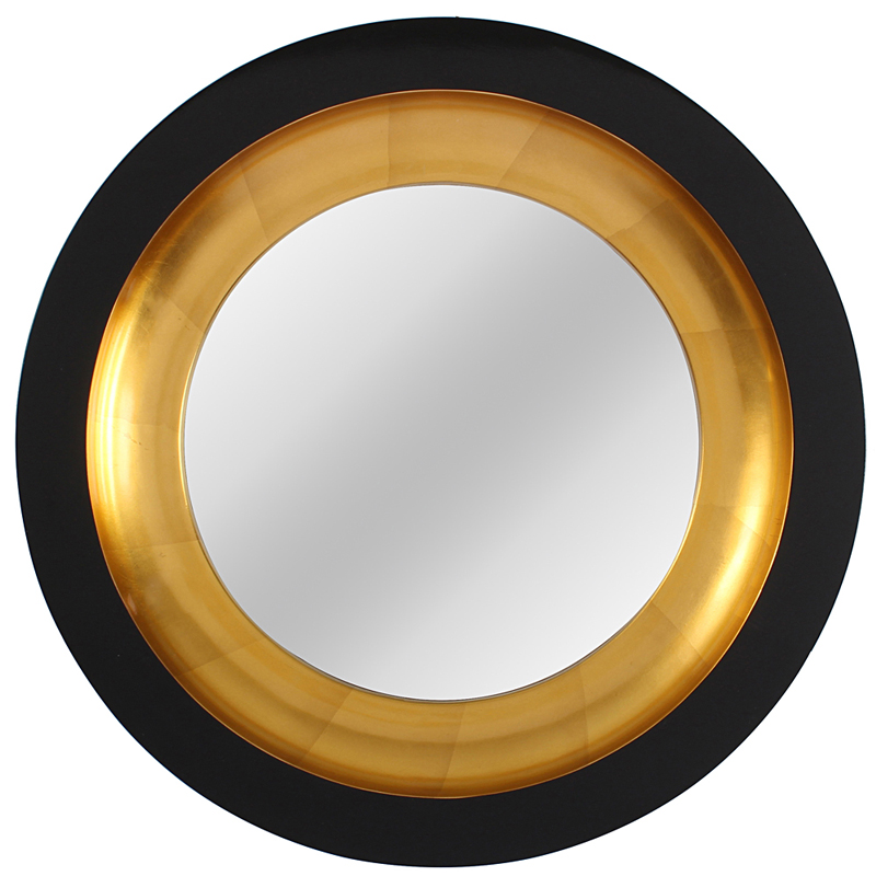  Black and Gold Circle Mirror   -- | Loft Concept 
