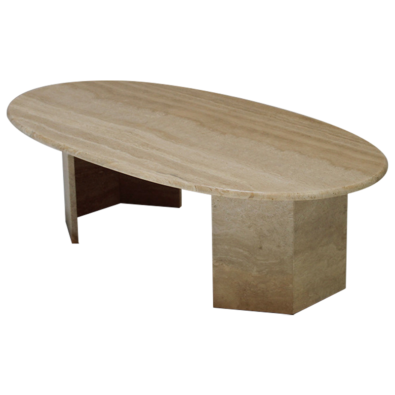   Oval Travertine Coffee Table   -- | Loft Concept 