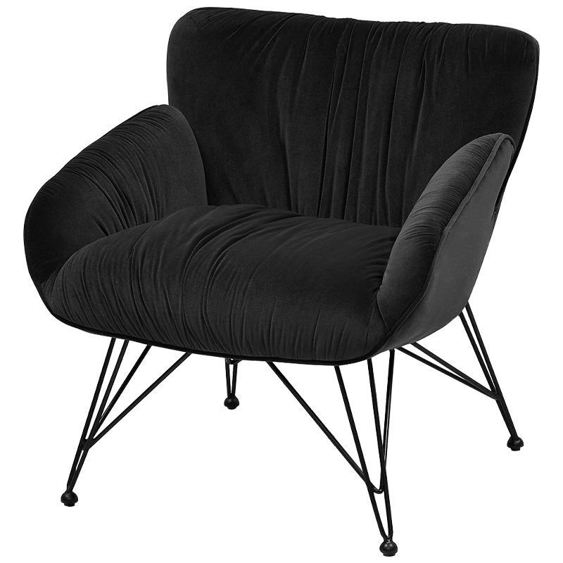 ׸      Kwame Black Armchair   -- | Loft Concept 