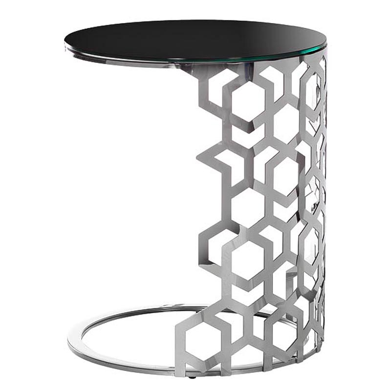   Yen Geometry Side Table silver 60   -- | Loft Concept 