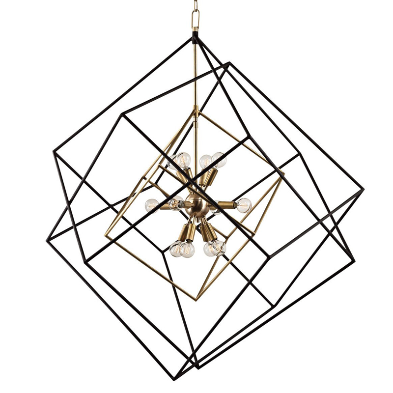  CUBIST Pendant Black and Gold 9 lamp    -- | Loft Concept 