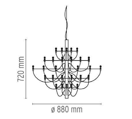 Люстра Flos 2097 30 Brass в Ростове-на-Дону