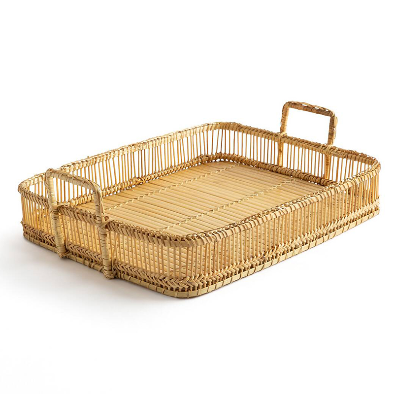 Поднос Wicker Bamboo Rattan Бежевый в Ростове-на-Дону | Loft Concept 