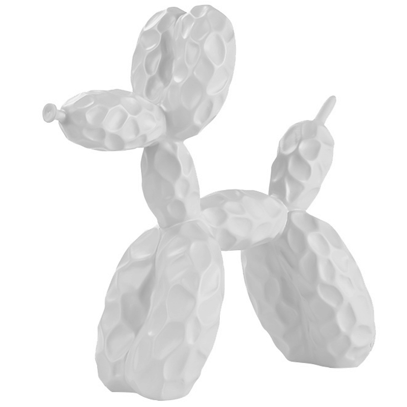  Jeff Koons Balloon Dog Crumpled White   -- | Loft Concept 