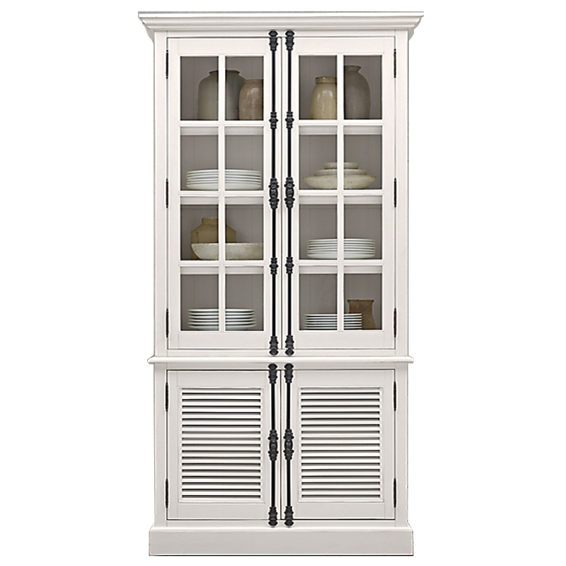 RH Shutter Double-Door Sideboard & Glass Hutch       ̆   -- | Loft Concept 