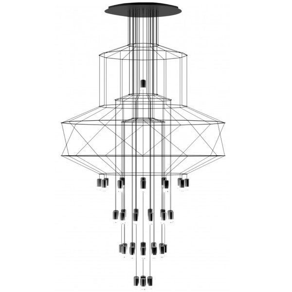  Wireflow Chandelier 0374 Suspension lamp   -- | Loft Concept 