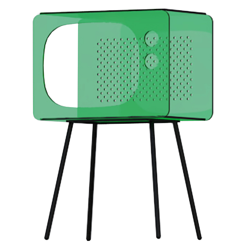       Green Acrylic Television Nightstand    -- | Loft Concept 