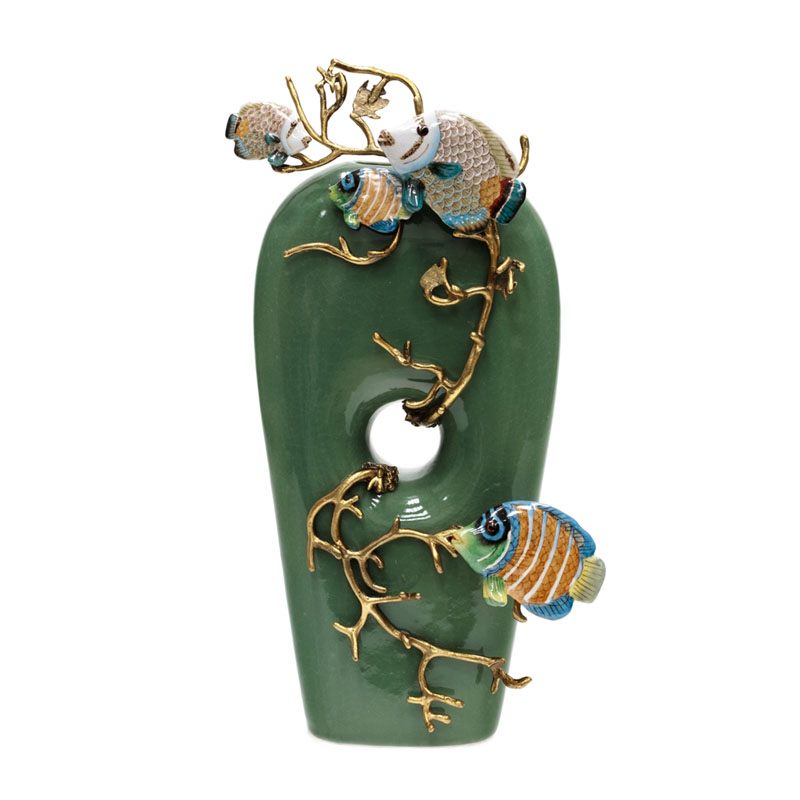  Colored Fish Vase green    -- | Loft Concept 