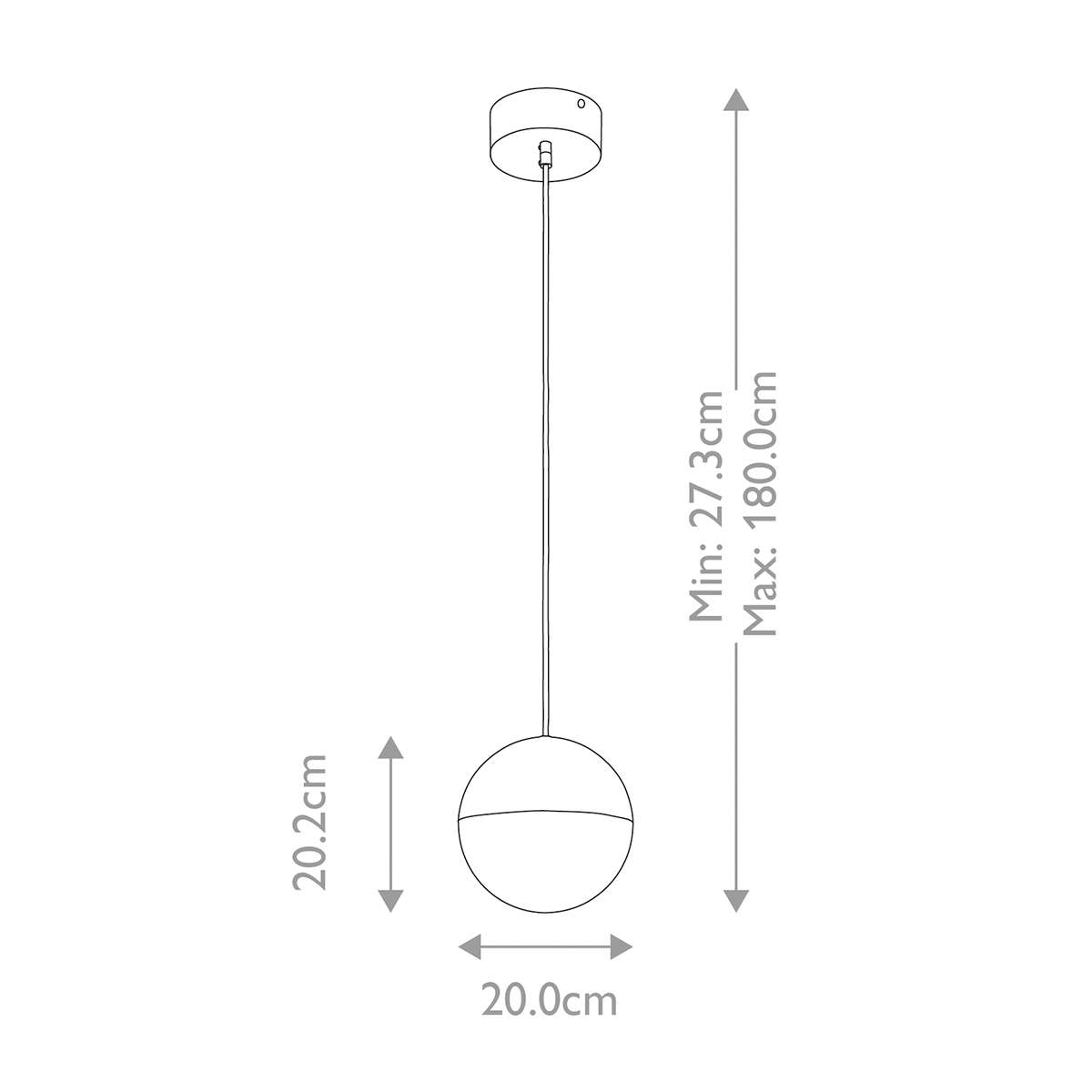 Подвесной светильник со сферическим плафоном из акрила с циркониевыми вкраплениями Kichler в Ростове-на-Дону