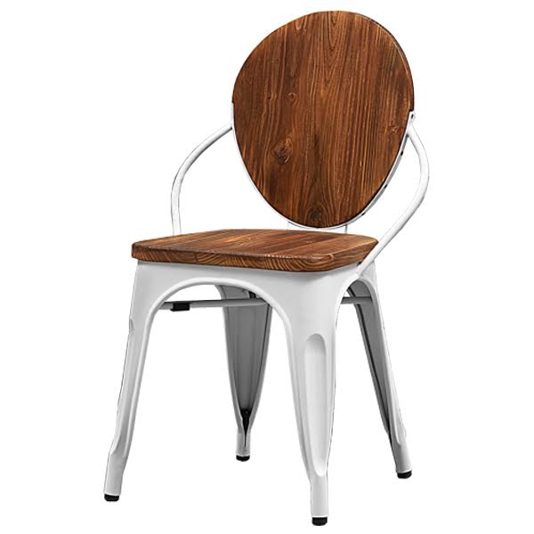  Tolix chair Wooden White     -- | Loft Concept 