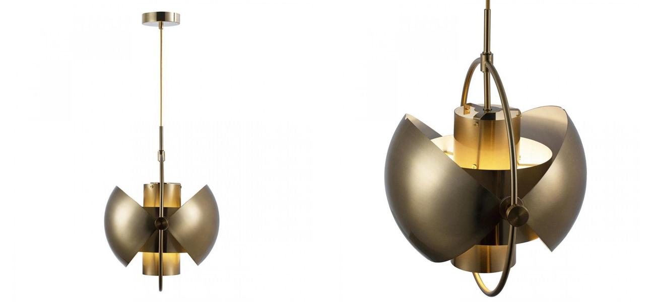 Подвесной светильник Louis Weisdorff Gold диаметр 38 - фото