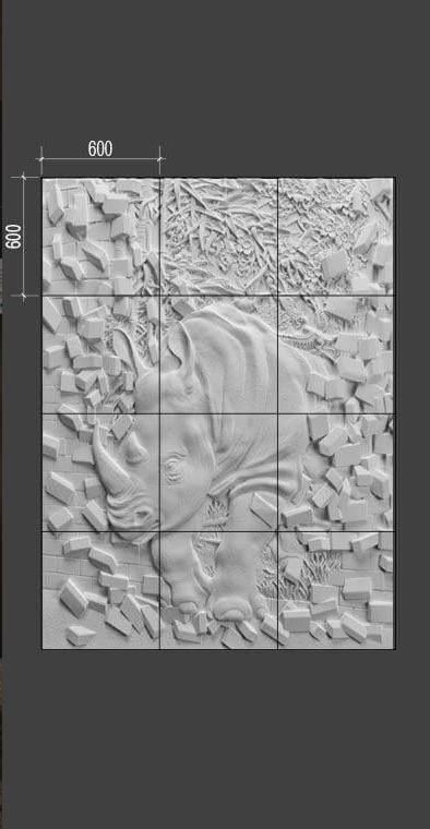 Барельеф RHINOCER в Ростове-на-Дону