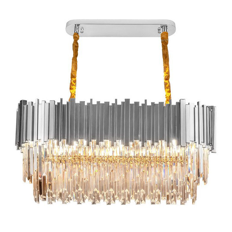    Cascade Glass Metal Luxxu Chandelier 100 Silver     -- | Loft Concept 