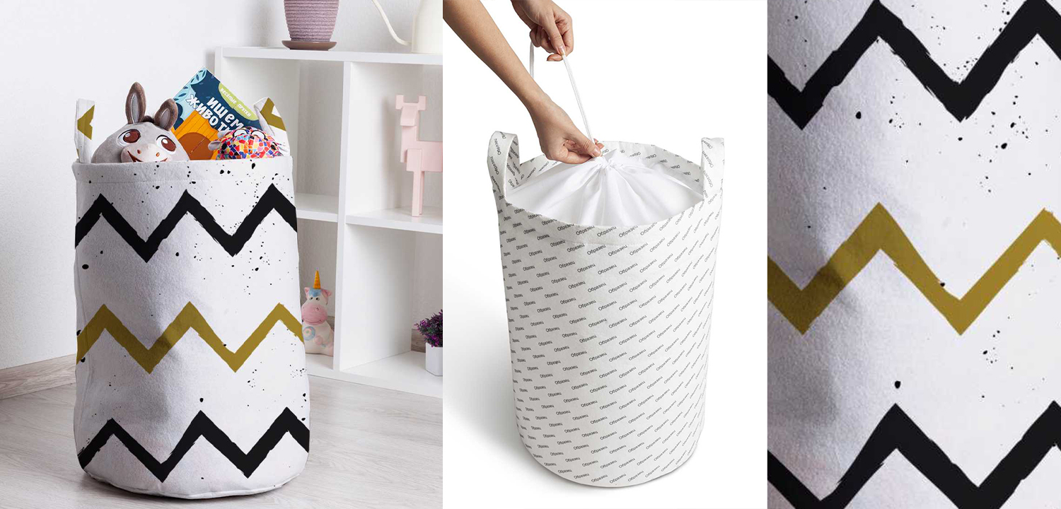 Корзина Chevron Basket - фото