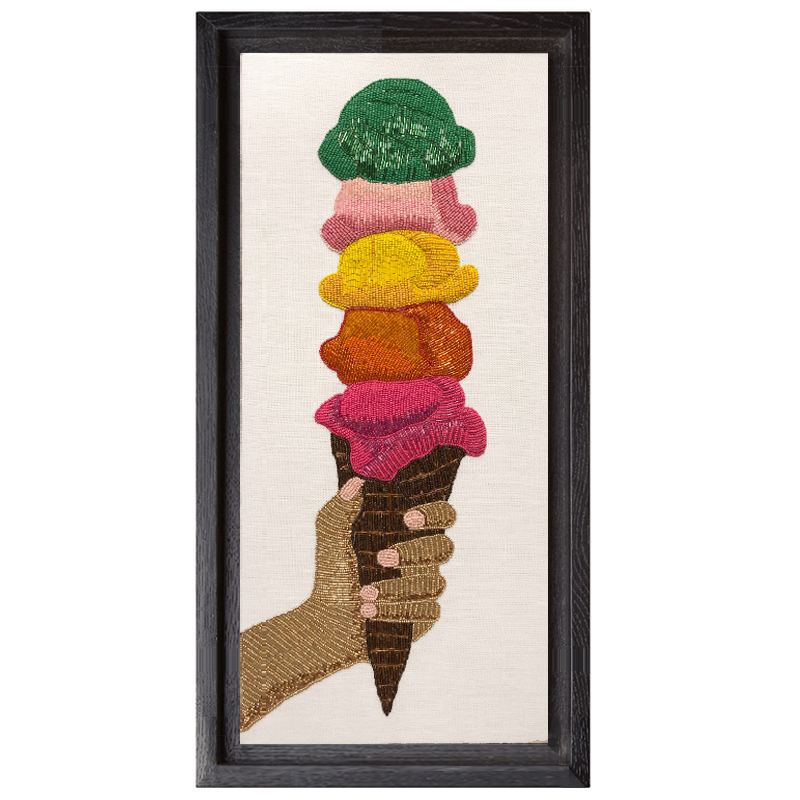 Панно Jonathan Adler ICE CREAM BEADED WALL ART Мульти в Ростове-на-Дону | Loft Concept 