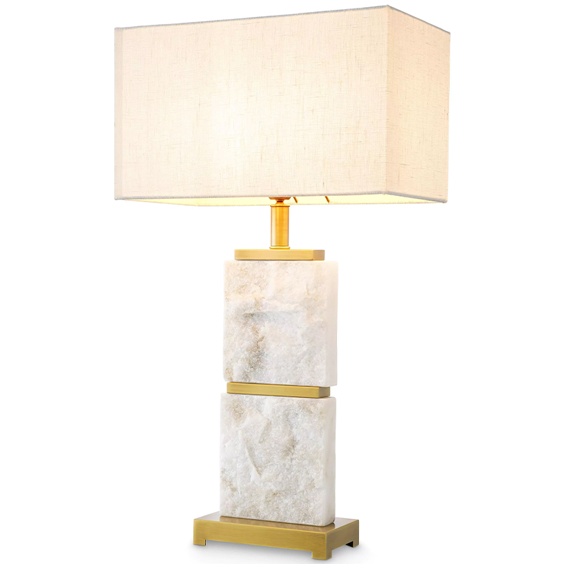   Eichholtz Table Lamp Newton L Marble     Bianco  -- | Loft Concept 