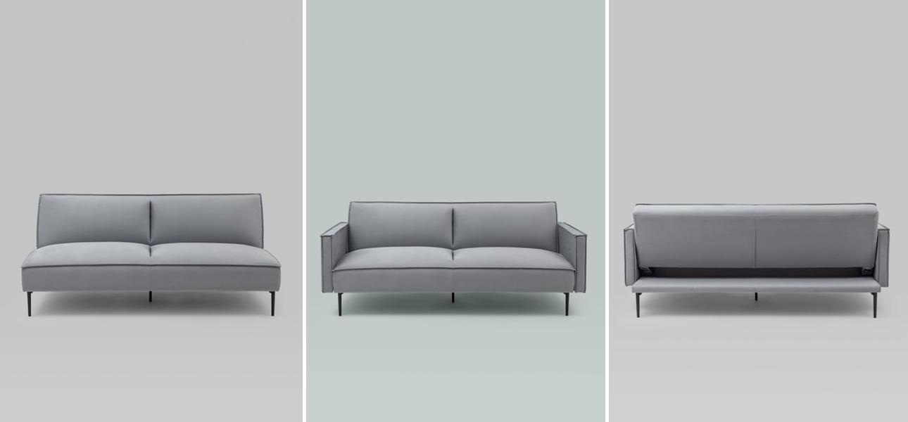 Диван Eleri серый велюр - фото