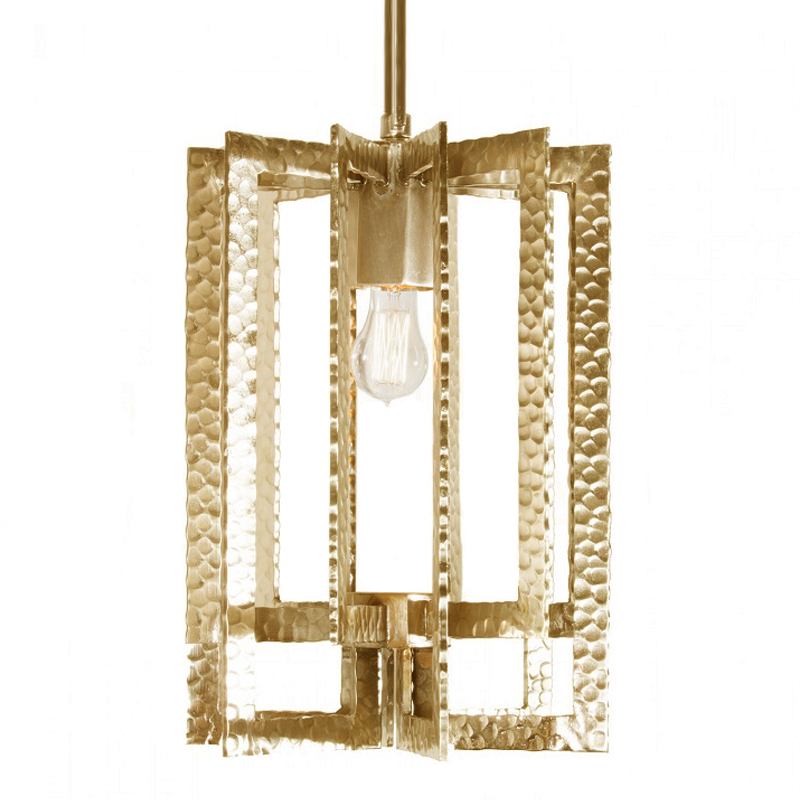   Textured Cage Pendant Lamp gold   -- | Loft Concept 