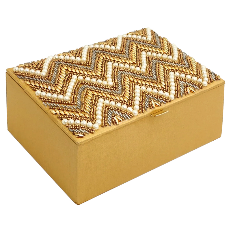      Zigzag Ornament Beads Embroidery Box     -- | Loft Concept 