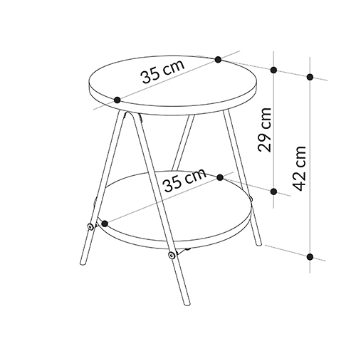    2-    ESSEL SIDE TABLE WHITE  --