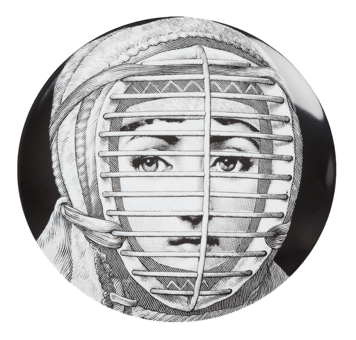 Декоративная тарелка Fornasetti 290 Черный Декоративная тарелка Fornasetti 290 Черный в Ростове-на-Дону | Loft Concept