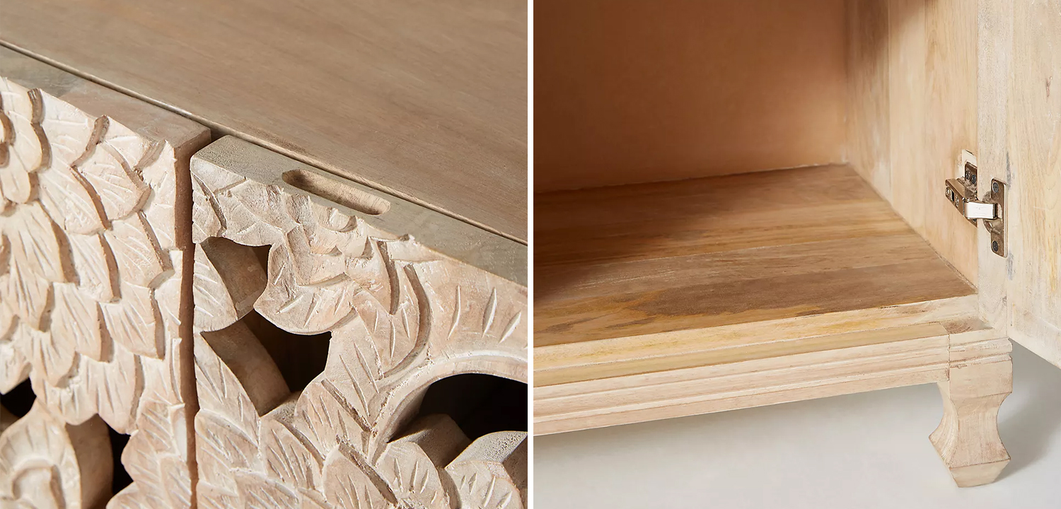 Буфет Handcarved Lotus Media Console - фото №1