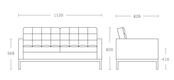 Диван Florence Knoll Settee в Ростове-на-Дону