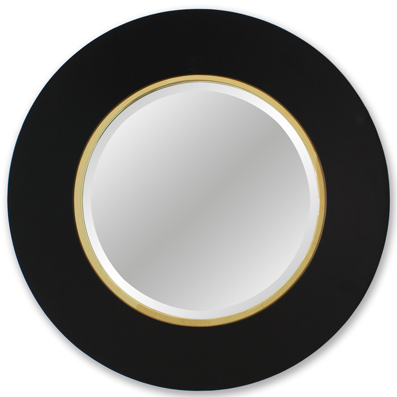  Black Circle Mirror   -- | Loft Concept 