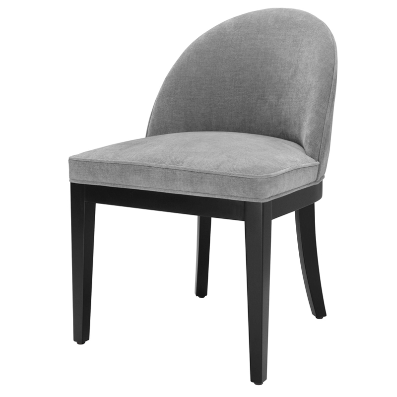 Стул Eichholtz Dining Chair Fallon grey Серый Черный в Ростове-на-Дону | Loft Concept 