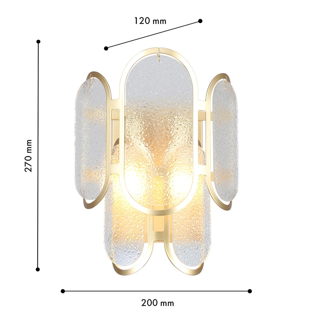 Бра из овальных элементов из непрозрачного стекла Conformation в Ростове-на-Дону
