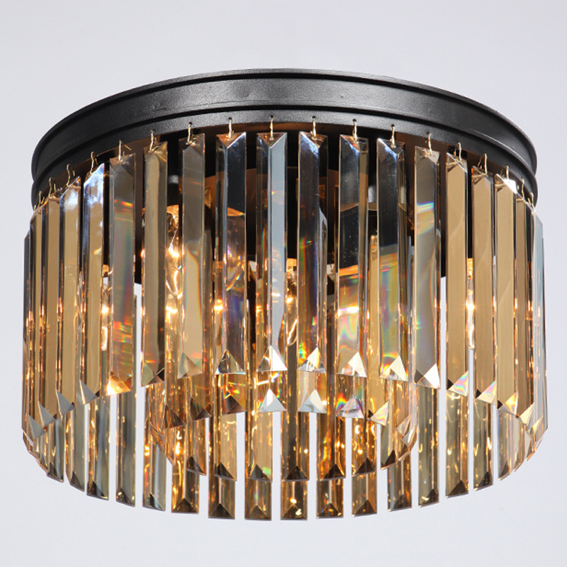   ODEON Amber GLASS Prism Round 2-TIER 40    -- | Loft Concept 