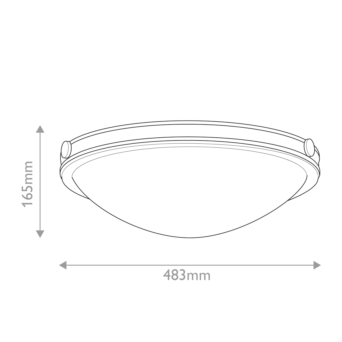Потолочный светильник в форме неглубокой чаши с белым плафоном Hinkley в Ростове-на-Дону