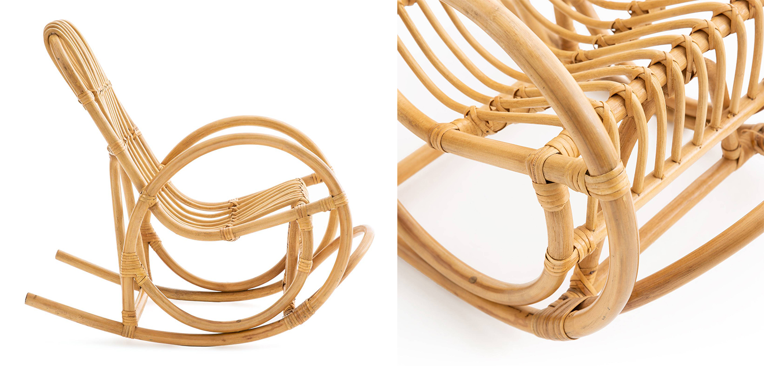 Детское кресло-качалка Wicker Baby Rocking Chair - фото №2