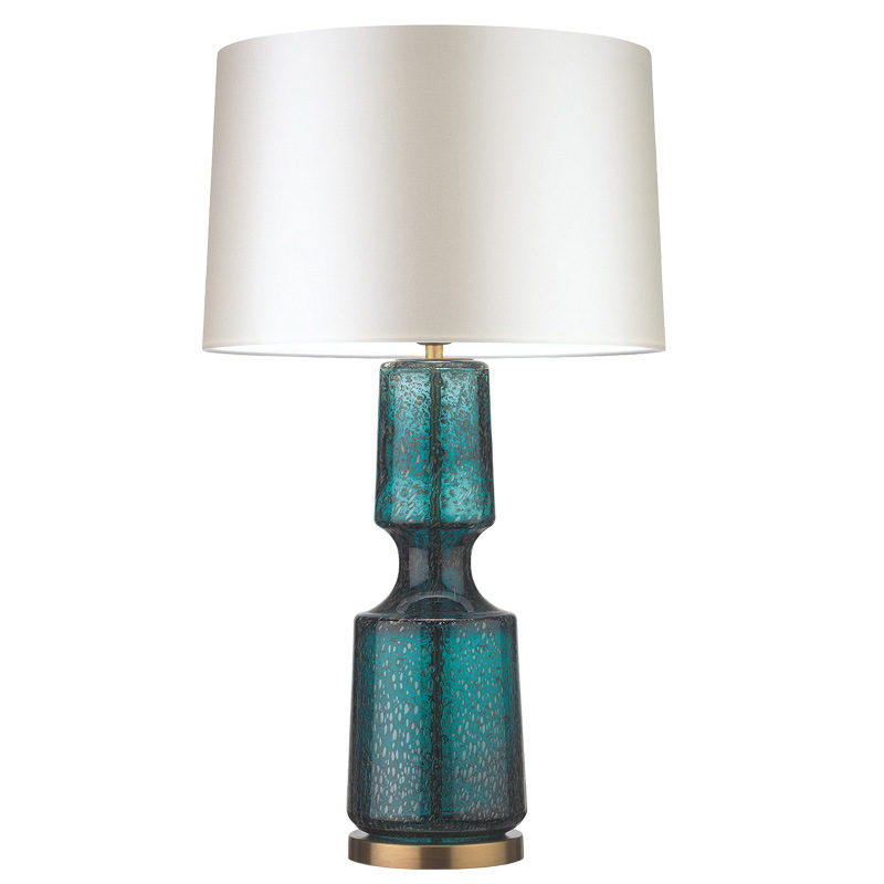 Настольная лампа Antero Teal Table Lamp Бирюзовый Молочный в Ростове-на-Дону | Loft Concept 