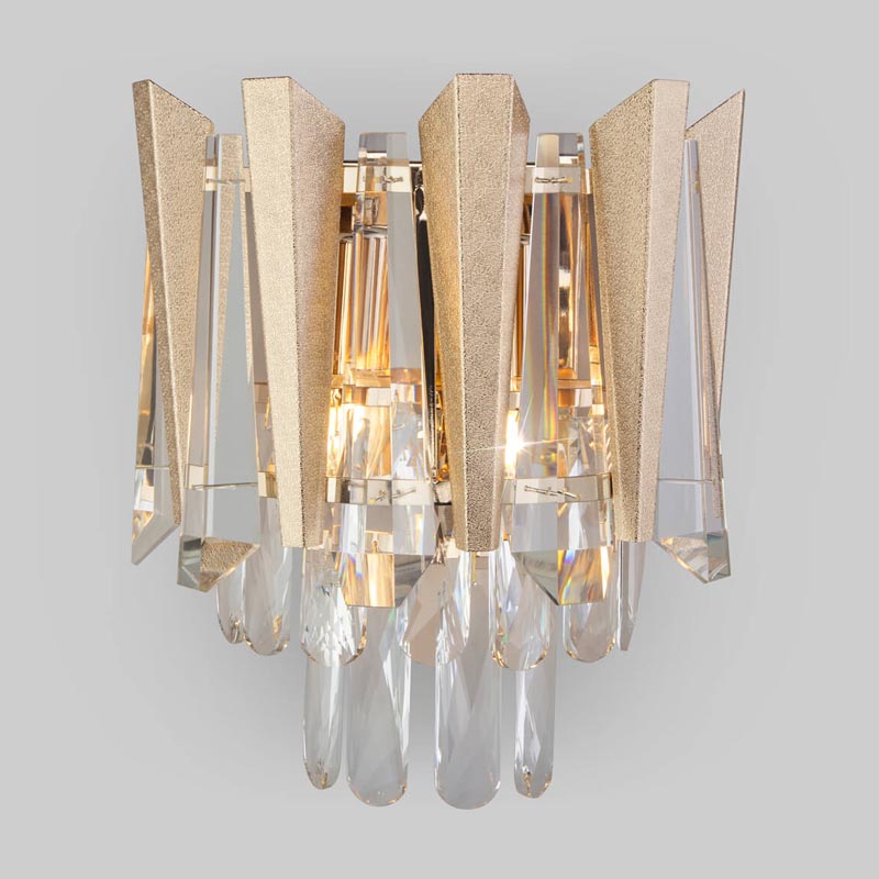  Crystal Edge Sconce  (Transparent)   -- | Loft Concept 