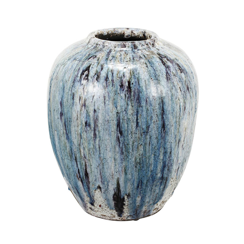  Terracotta Vase blue-white    -- | Loft Concept 