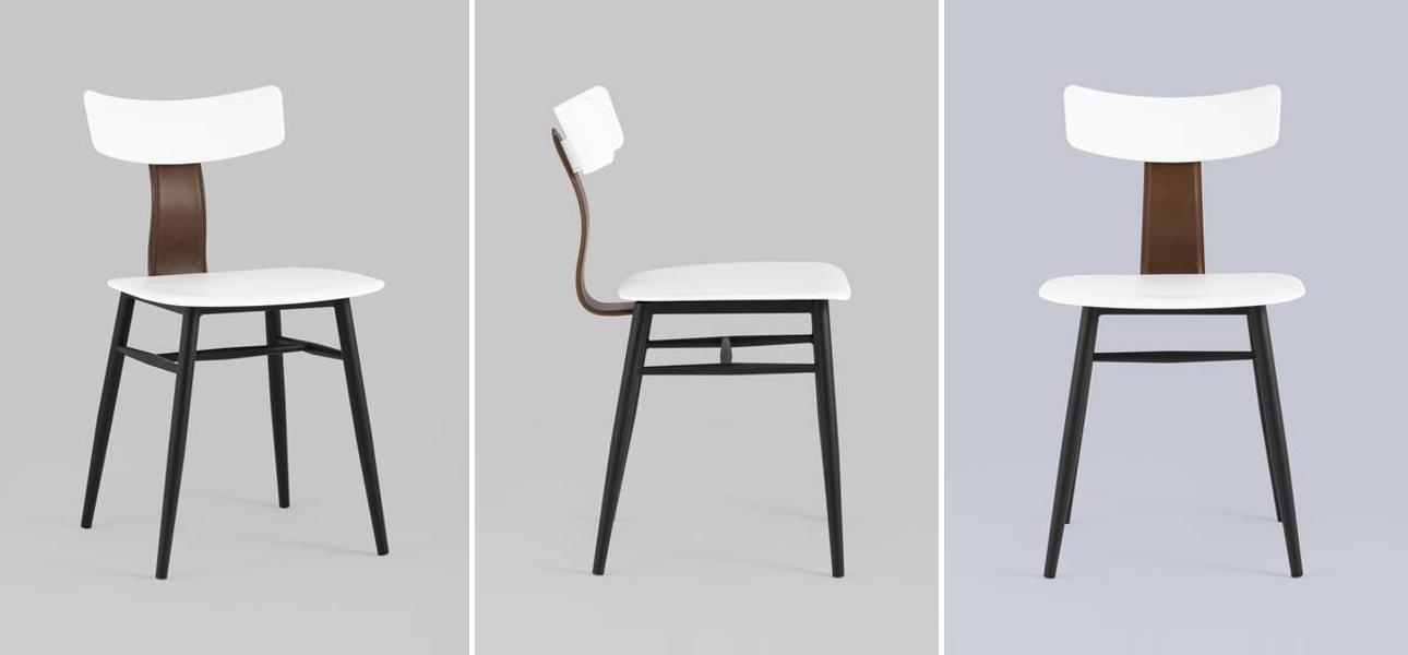 Стул ANT White Eco-Leather - фото