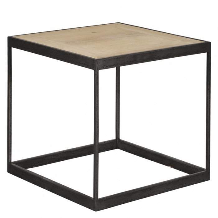   Industrial Oak Side Table   -- | Loft Concept 