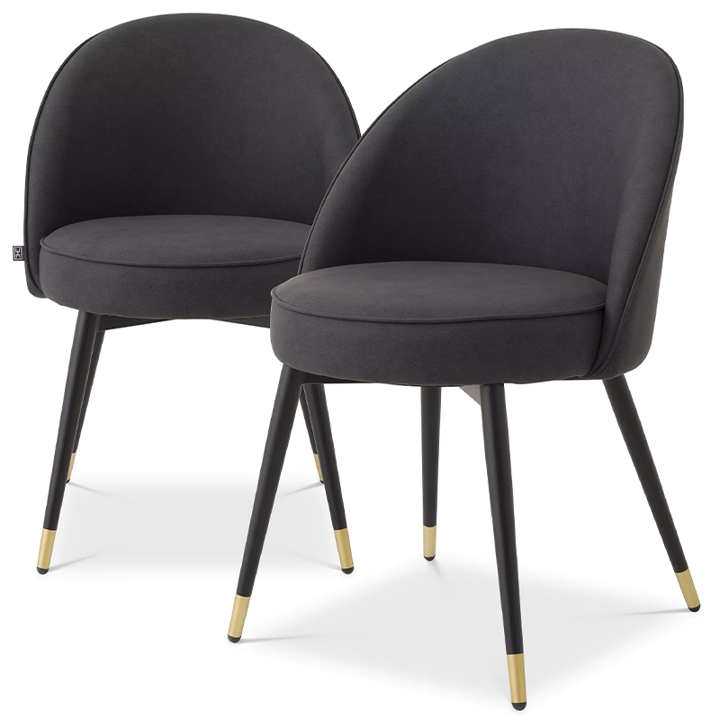     Eichholtz Dining Chair Cooper Set of 2 Grey     -- | Loft Concept 