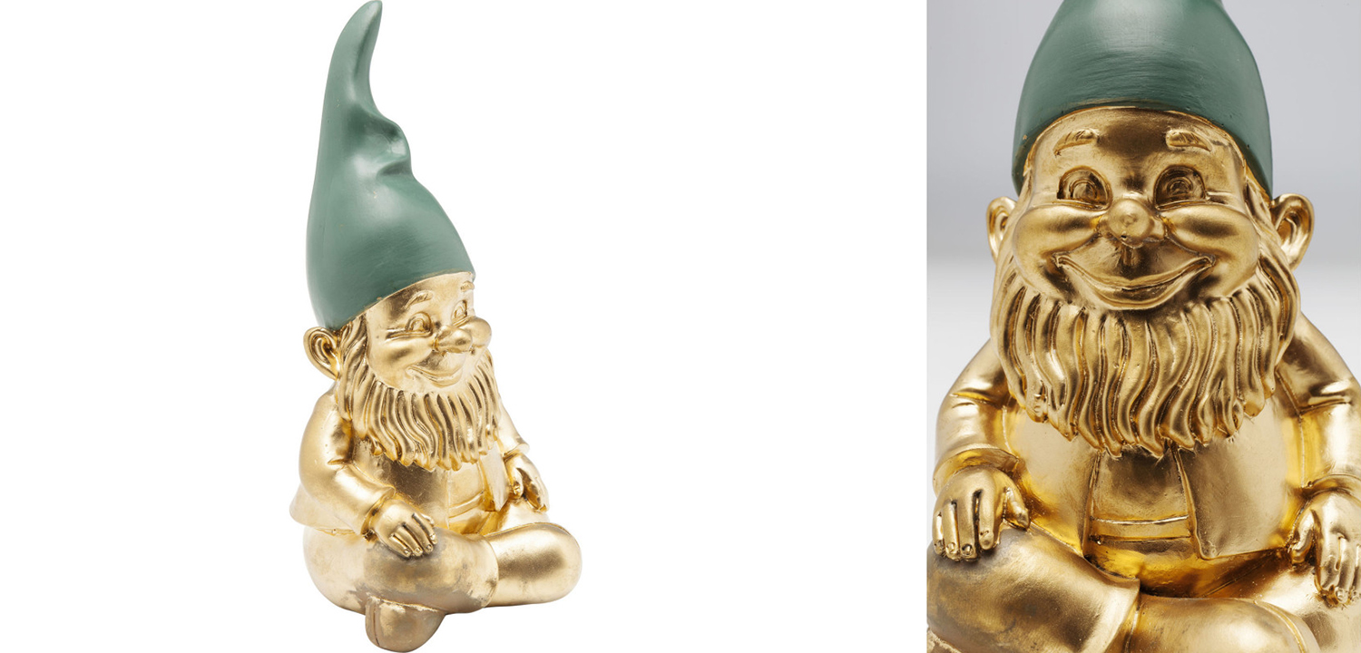 Статуэтка Golden Sitting Gnome - фото