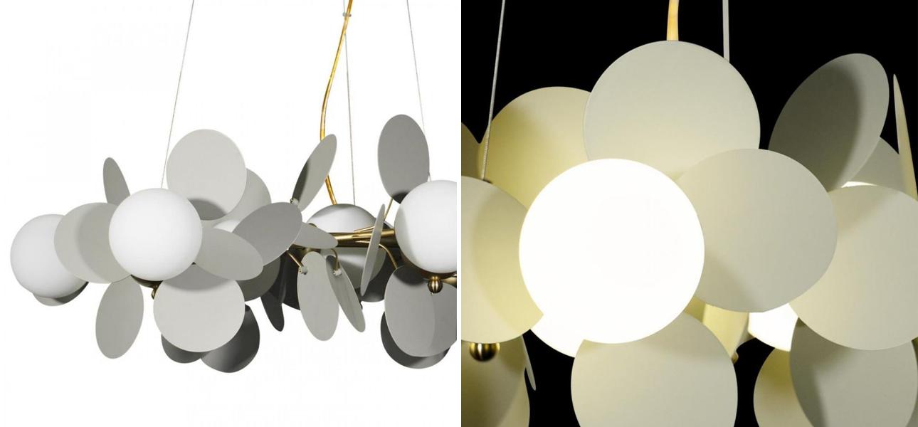 Люстра MATISSE Chandelier circle Gray диаметр 70 - фото №2