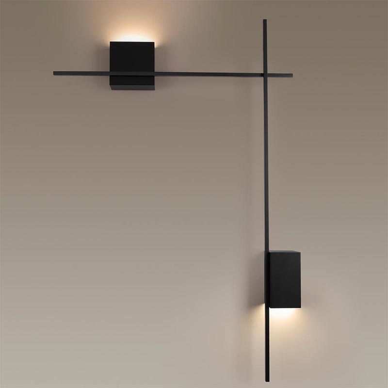  Blocks Wall Light Black Angle   -- | Loft Concept 