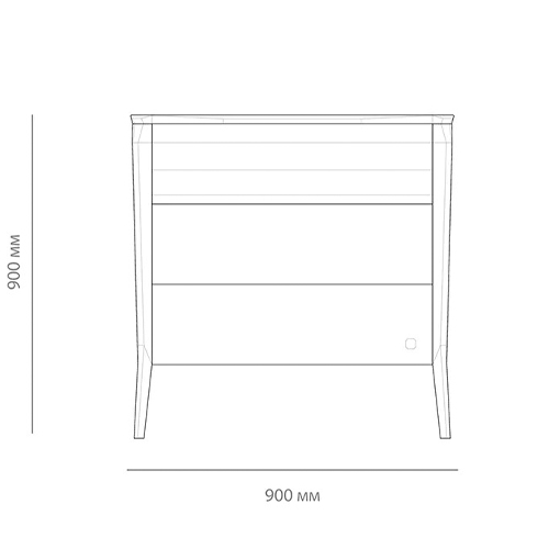 Комод из массива дуба с 3-мя ящиками Tasteful Furniture в Ростове-на-Дону