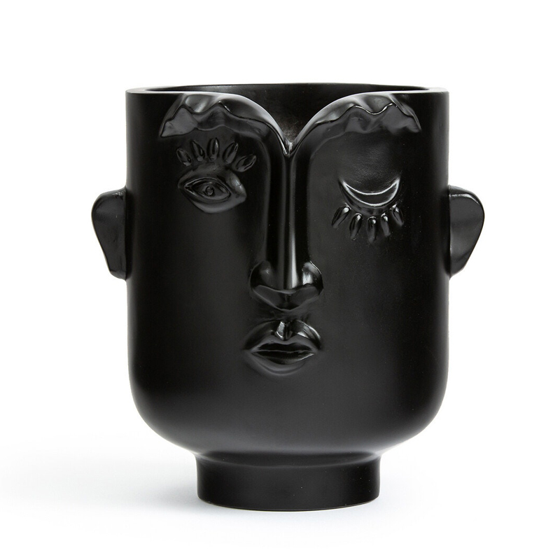 Ваза Black Head Vase Глянцевый черный в Ростове-на-Дону | Loft Concept 