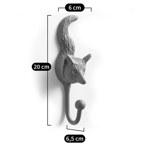 Настенный крючок лиса Fox Wall Hook Green в Ростове-на-Дону