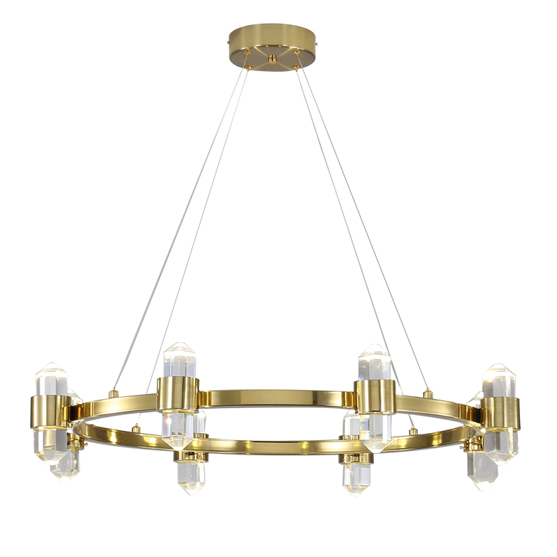  Crystal Ring Chandelier Brass    -- | Loft Concept 