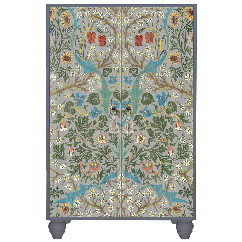       Floral Print Cabinet Grey    -- | Loft Concept 